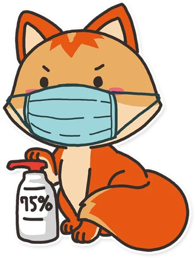😷 Стикер «foxmosa» для Telegram
