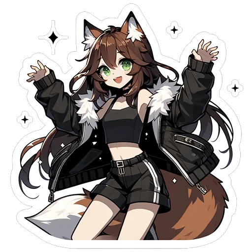 🤗 Стикер «Fox Nika» для Telegram