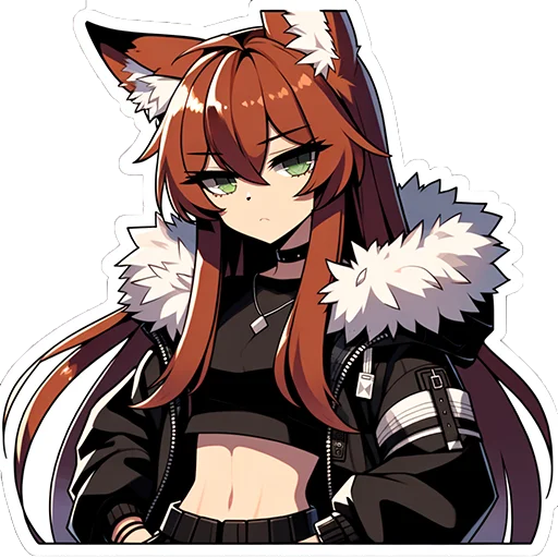 😐 Стикер «Fox Nika» для Telegram