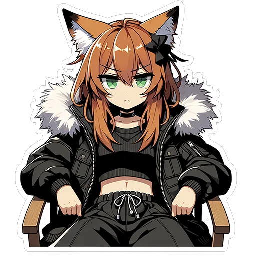 😠 Стикер «Fox Nika» для Telegram