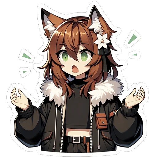 😲 Стикер «Fox Nika» для Telegram