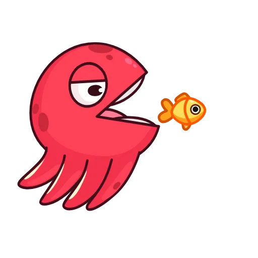 🐠 Эмодзи «Осьминог Фред» для Telegram