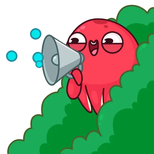 😱 Эмодзи «Осьминог Фред» для Telegram