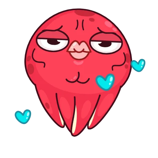 😘 Эмодзи «Осьминог Фред» для Telegram
