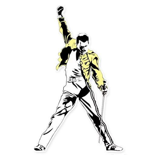 ✊ Стикер «Freddie Mercury» для Telegram