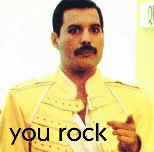 👍 Стикер «Freddie Mercury» для Telegram