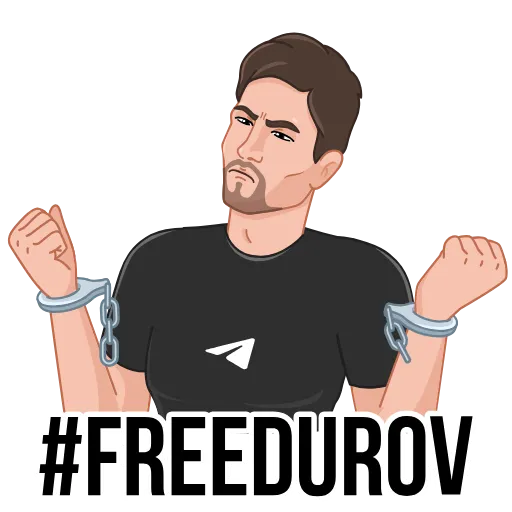 👀 Стикер «FREEDUROV» для Telegram