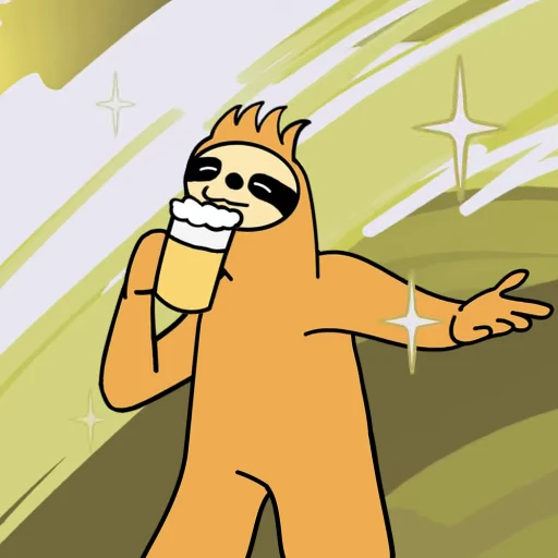 🍺 Стикер «Sloth» для Telegram