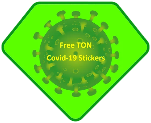 Стикерпак FreeTON_Covid19 для Telegram — скачать