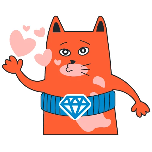 Стикерпак freecat для Telegram — скачать