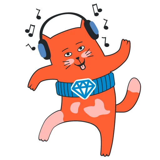 💃 Стикер «freecat» для Telegram
