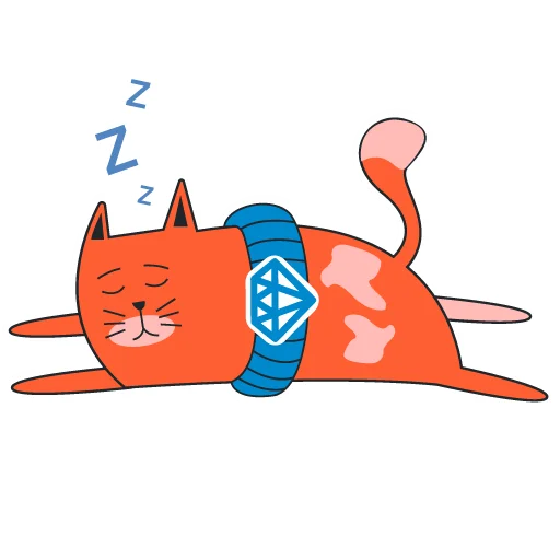 💤 Стикер «freecat» для Telegram