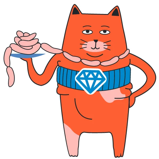 🤤 Стикер «freecat» для Telegram
