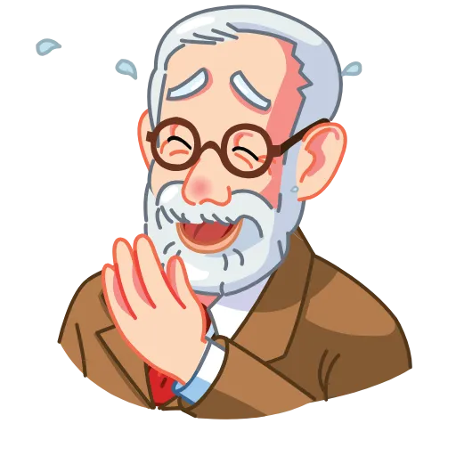Стикерпак Sigmund Freud для Telegram — скачать