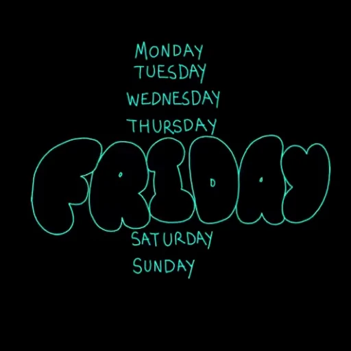 🗓 Стикер «Friday» для Telegram