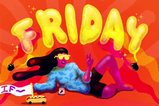 🗓 Стикер «Friday» для Telegram