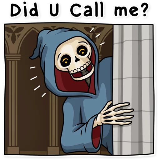 ✋ Стикер «Friendly Death» для Telegram