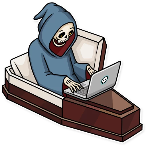 💻 Стикер «Friendly Death» для Telegram