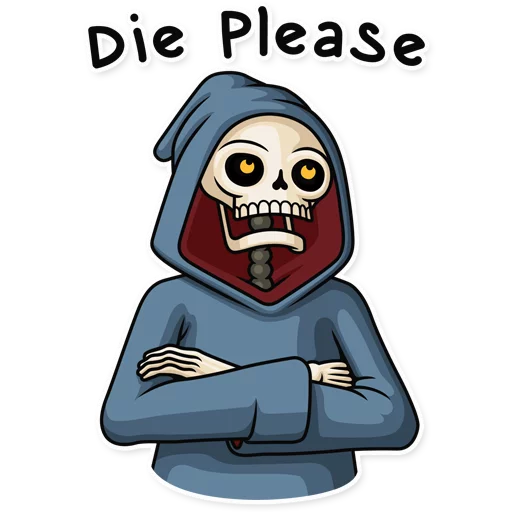 🙄 Стикер «Friendly Death» для Telegram