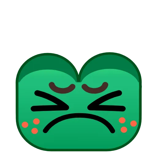 😣 Стикер «Frog Emoji Pack» для Telegram