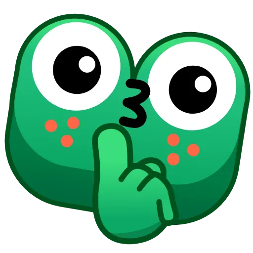 🤫 Стикер «Frog Emoji Pack» для Telegram