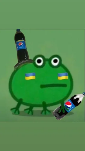 Стикерпак Frog Green для Telegram — скачать