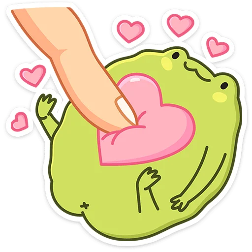 😍 Стикер «Лягушачий микс» для Telegram