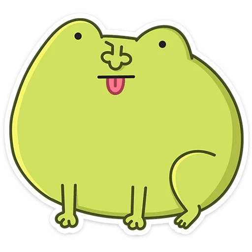 😋 Стикер «Лягушачий микс» для Telegram
