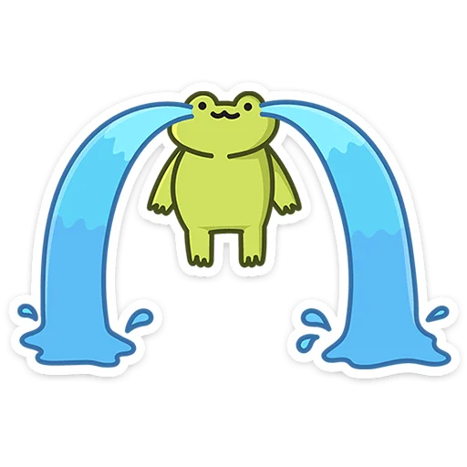 😭 Стикер «Лягушачий микс без надписей» для Telegram