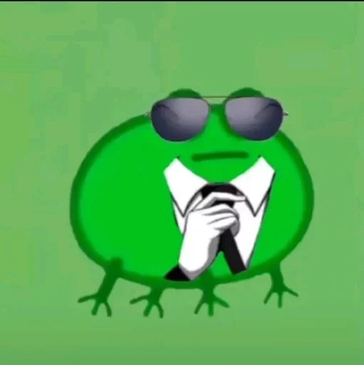 😎 Стикер «смяшные легушьки» для Telegram