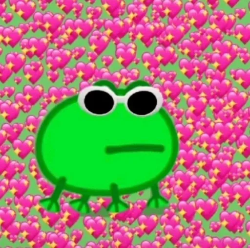 💕 Стикер «смяшные легушьки» для Telegram