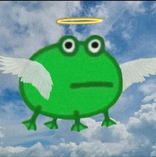 😇 Стикер «смяшные легушьки» для Telegram