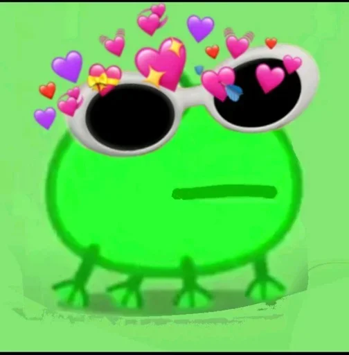 🥰 Стикер «смяшные легушьки» для Telegram