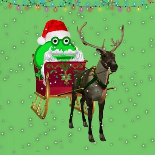 🎅 Стикер «смяшные легушьки» для Telegram