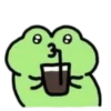 ☕ Эмодзи «💗 Набор эмоджи с лягушками» для Telegram