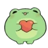 ❤️ Эмодзи «💗 Набор эмоджи с лягушками» для Telegram