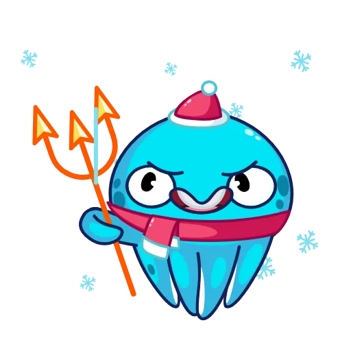 🧜‍♂️ Стикер «Ледоножек Фред» для Telegram