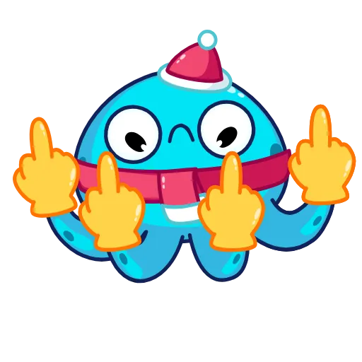 🖕 Стикер «Ледоножек Фред» для Telegram