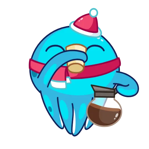 ☕️ Стикер «Ледоножек Фред» для Telegram