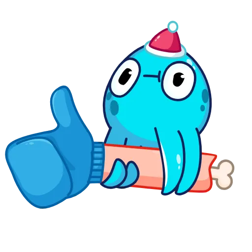 👍 Стикер «Ледоножек Фред» для Telegram