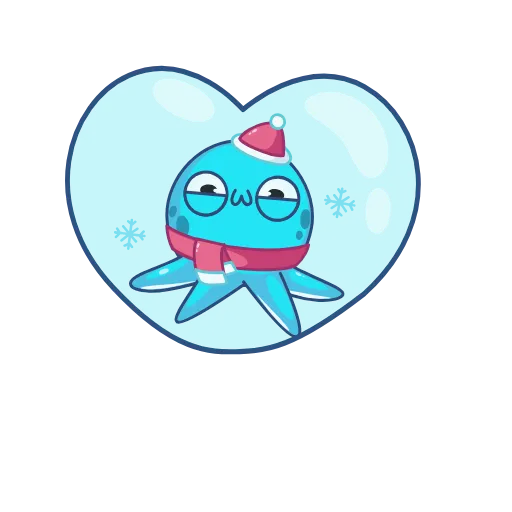 ❤️ Стикер «Ледоножек Фред» для Telegram
