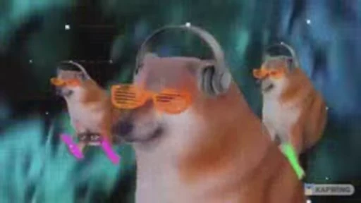 🕺 Стикер «Fuck off Dogs Videostickers» для Telegram