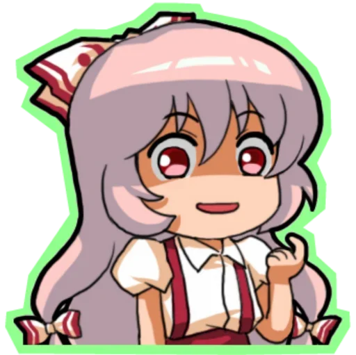 Стикерпак Fujiwara no Mokou - Touhou для Telegram — скачать