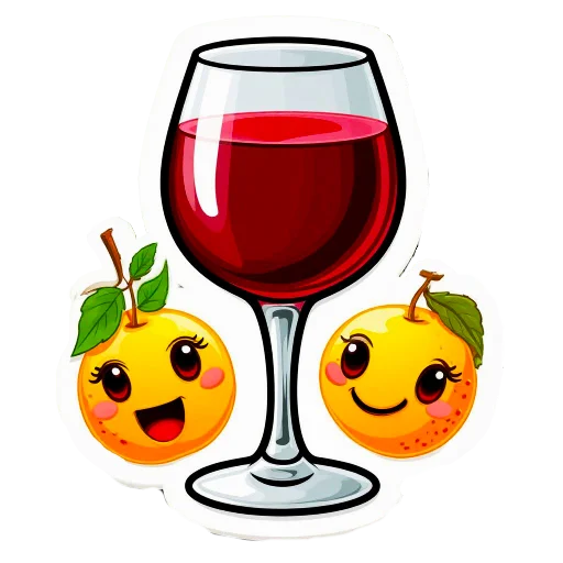 🍷 Стикер «Напитки веселья» для Telegram