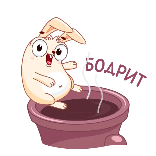 ☕️ Стикер «Fantik Rabbit» для Telegram