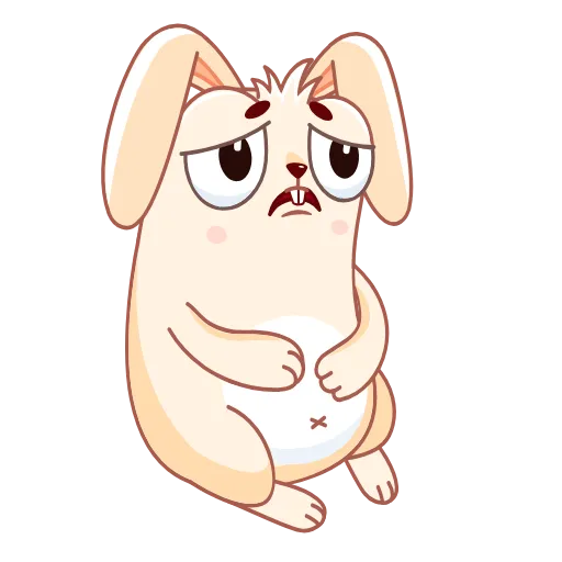 😢 Стикер «Fantik Rabbit» для Telegram
