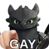 🐱 Эмодзи «Funny Toothless» для Telegram