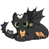 🤩 Эмодзи «Funny Toothless» для Telegram