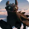🌌 Эмодзи «Funny Toothless» для Telegram