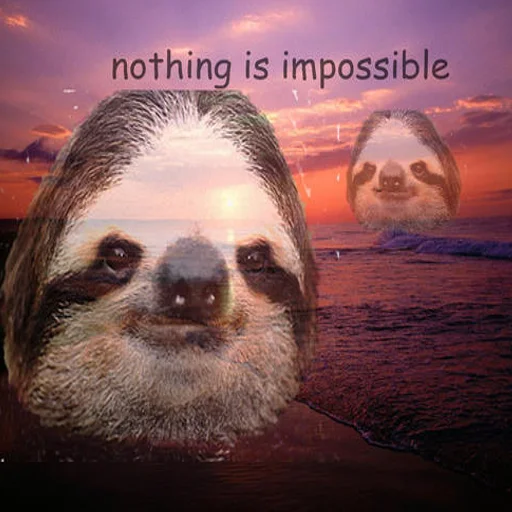👍 Стикер «Fun Sloth» для Telegram